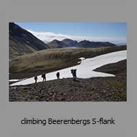 climbing Beerenbergs S-flank
